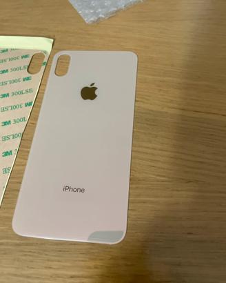 Vetro posteriore iphone xs max oro nuovo