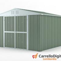 Box struttura lamiera Acciaio 327x307 verde