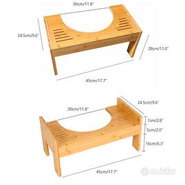 Sgabello per WC (sgabello fisiologico)
