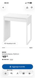 Scrivania bambino ikea mod. MICKE