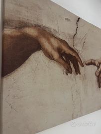 Quadro tela dettaglio de “la creazione di Adamo”