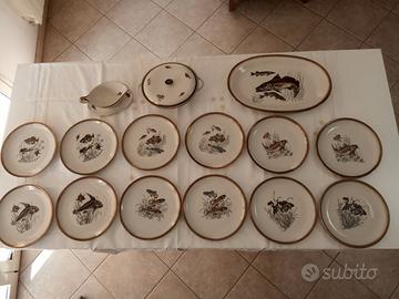 Sevizio di piatti  da pesce vintage