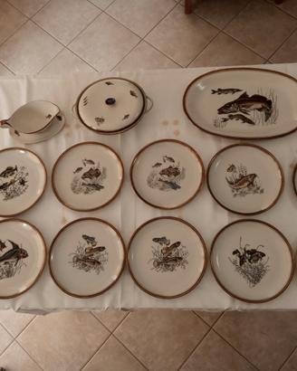 Sevizio di piatti  da pesce vintage