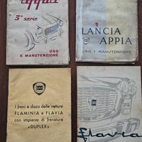 Libretti uso e manutenzione auto d'epoca Lancia 