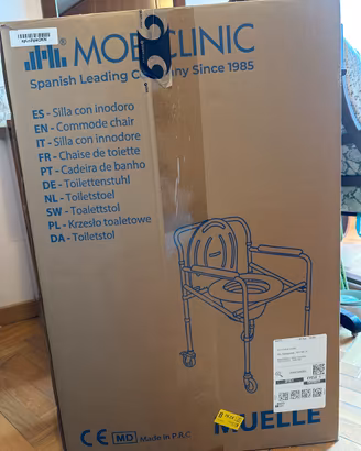 Sedia comoda WC Mobiclinic per anziani e disabili