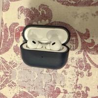Apple Airpods Pro 2 Full Set + Cover pelle Blu