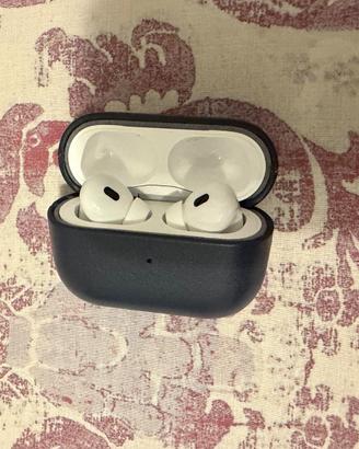 Apple Airpods Pro 2 Full Set + Cover pelle Blu