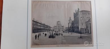 stampa antica originale di Carpi rarissima 