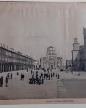 stampa antica originale di Carpi rarissima 