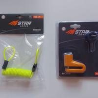 Kit antifurto moto - Bloccadisco Star Lock + molla