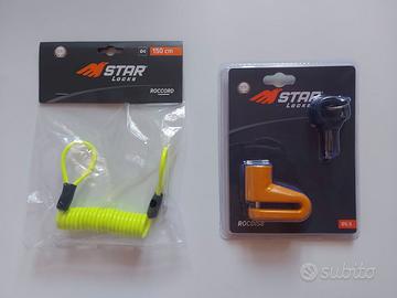 Kit antifurto moto - Bloccadisco Star Lock + molla