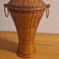  vaso artigianale in vimini