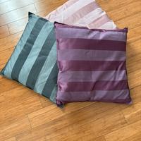 3 eleganti cuscini a righe