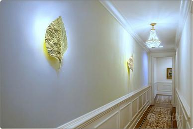 Coppia di Applique LEAF - OTTONE - GADDA Style '70