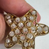 anello regolabile con zirconi bianchi 