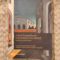 libro O si pensa o si crede di Schopenhauer 