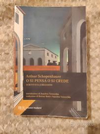 libro O si pensa o si crede di Schopenhauer 
