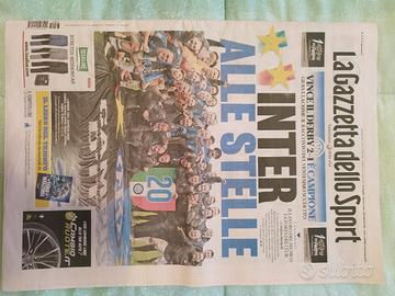 Scudetto Inter Gazzetta dello sport NUOVA del 23/4