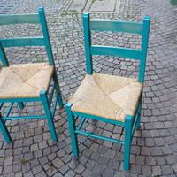 sedie legno impagliate