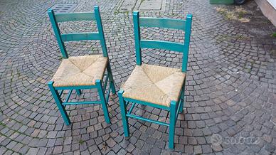 sedie legno impagliate