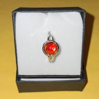 Anello con vetro di Murano rosso — elegante, come 