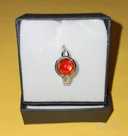 Anello con vetro di Murano rosso — elegante, come 