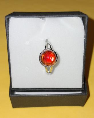 Anello con vetro di Murano rosso — elegante, come 