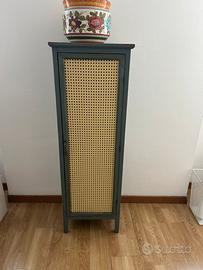 Credenza legno e paglia