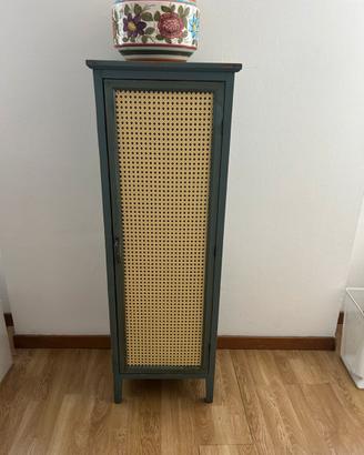 Credenza legno e paglia