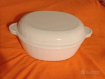 Arcoflam casseruola ovale con coperchio nuova