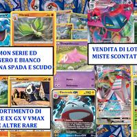 Carte Pokémon rare e non di tutti i tipi 2011-oggi