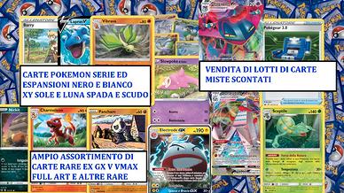 Carte Pokémon rare e non di tutti i tipi 2011-oggi