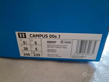 ADIDAS campus grigio 38