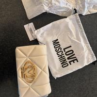 Love Moschino BORSA PU EMBOSSED AVORIO