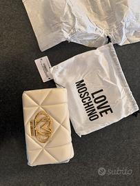 Love Moschino BORSA PU EMBOSSED AVORIO
