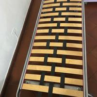 Rete a doghe letto singolo con ruote