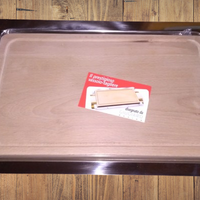 Vassoio Acciaio Inox + Tagliere di Legno, Giugiaro