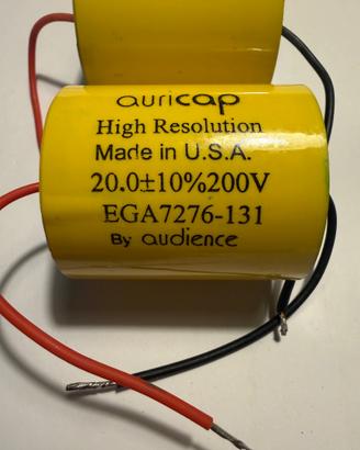 Coppia condensatori 20uF Auricap NOS