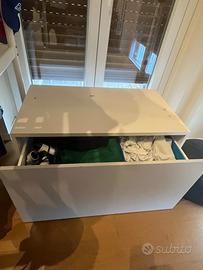 Letto soppalco IKEA VITVAL + cassettiera