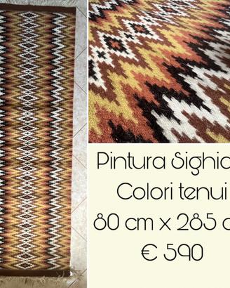 Tappeto sardo   Pintura Sighida  285 cm x 80 cm
