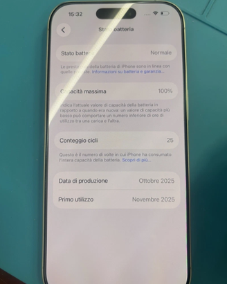 iPhone 17 Bianco 256gb PARI AL NUOVO (Batteria 100
