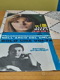 COPPIA DISCHI IN VINILE 45 GIRI ANNI 60