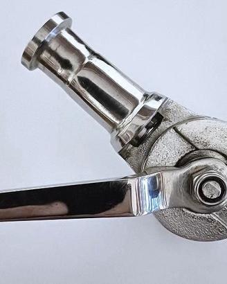 Morsetto snodato per tubo ø 25 con clamp aisi 316