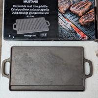 piastra di cottura in ghisa dim 46x23cm 