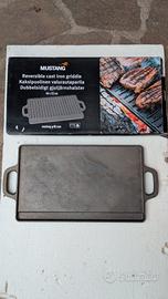 piastra di cottura in ghisa dim 46x23cm 