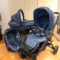 Passeggino trio CAM mod. Vogue 892 blu melange