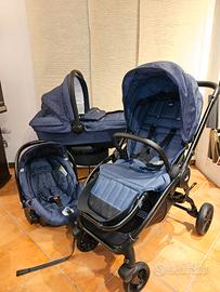 Passeggino trio CAM mod. Vogue 892 blu melange