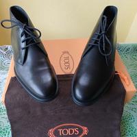 scarpe nuove in pelle uomo" tod's"  nero nr.6,5