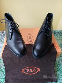 scarpe nuove in pelle uomo" tod's"  nero nr.6,5