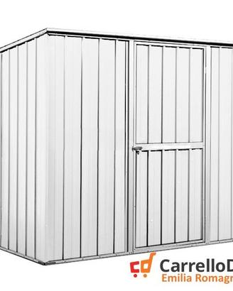 Casetta box giardino in Acciaio 260x185cm bianco